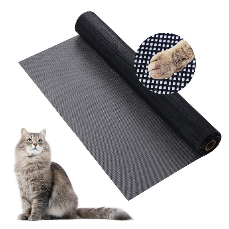 BAFLOTEX Pet Screen Replacement Door Repair Kit 36''x50' Thicken Charcoal Fiberglass Pet Screen Mesh Scratch- Against for Families with Cat or Dog Suitable for Windows, Doors and Porches - Image 1
